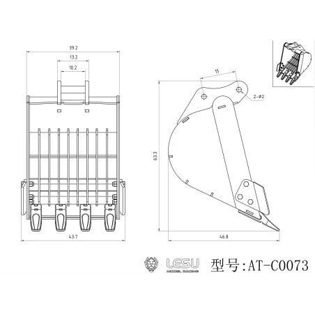 Screen Bucket Lesu PC30