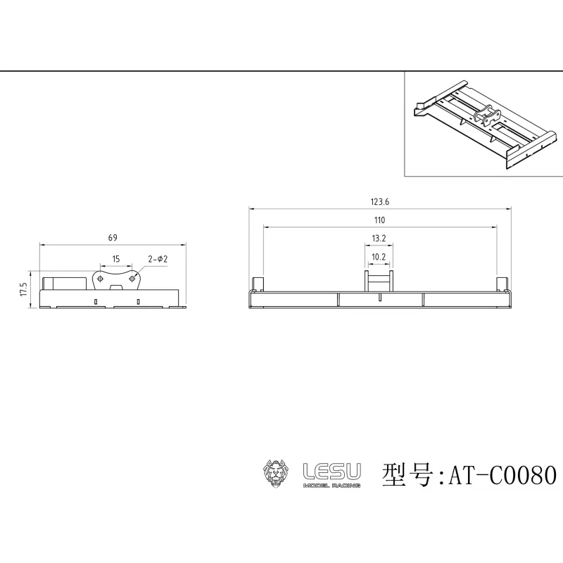 Planierbalken Lesu PC30