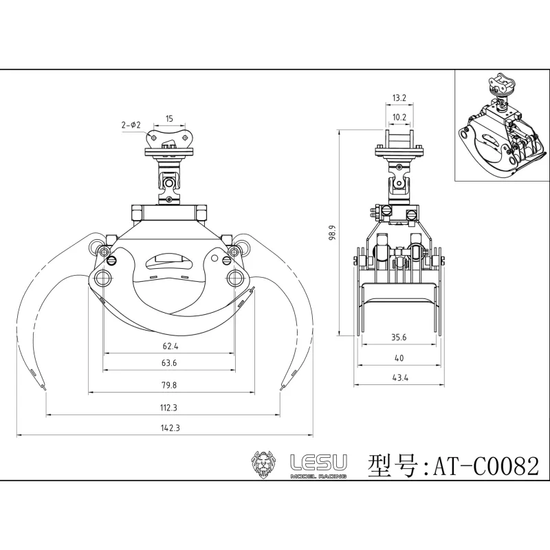 Greifer 82 Lesu PC30