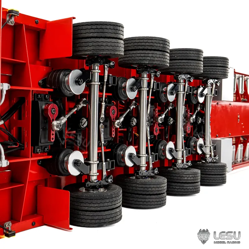 Lesu 4-Achs Tieflader Auflieger 1:14