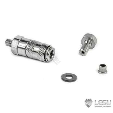 Lesu Hydraulik Schnellkupplung, Nippel 2 mm Schlauch, Muffe M3 Gewinde
