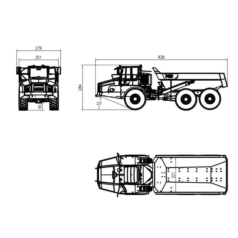 CAT Hydraulic Dumper 1:14