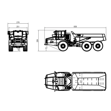 CAT Hydraulic Dumper 1:14