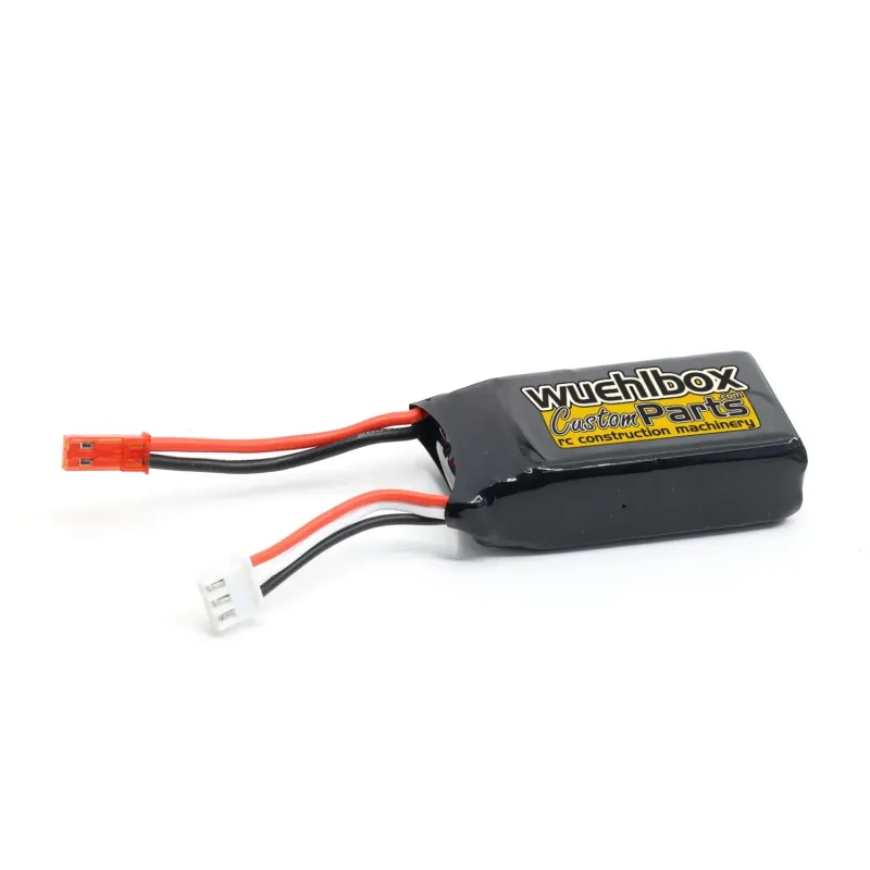 2S 7.4V 1100mAh 50C LiPo with JST Connector