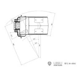 Lesu R100E rigid frame dump truck 1/16