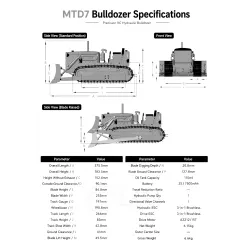 MT D7 Dozer 1/14
