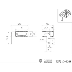 Lesu central connector for semi-trailers/trailers