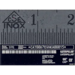 Nameplate made of aluminum Scale