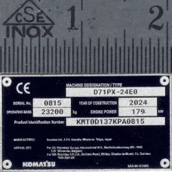 Nameplate made of aluminum Scale