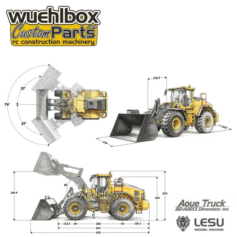 Lesu L220H Wheel Loader 1:14 RTR