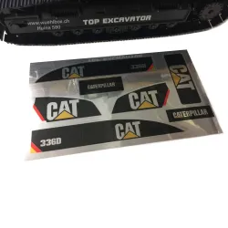 Decal Set Cat 336D für Huina 580 Bagger