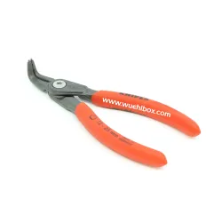 Präzisions-Sicherungsringzange 130 mm gebogene Spitzen