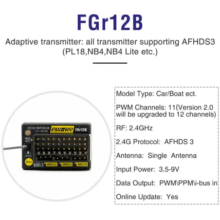 Flysky FGr12B 12 channel receiver