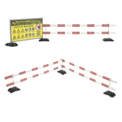 Barrier 5m 1:14 (35.7cm) with batten holder for "Bruder" feet