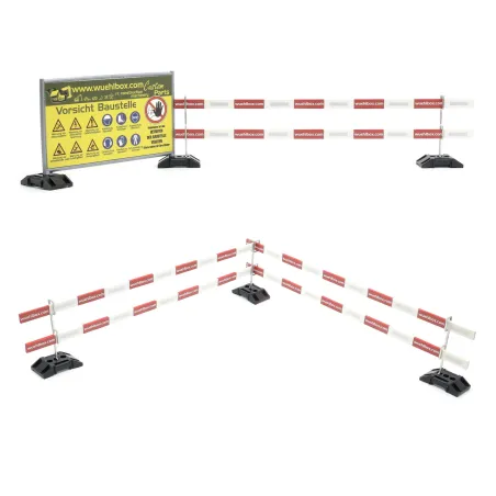 Barrier 5m 1:14 (35.7cm) with batten holder for "Bruder" feet