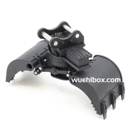 Sortiergreifer mit Electric Quick, endlos drehbar, Volvo EC160E