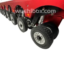 Hydraulic 8-axle low bed trailer with swing axle 1:14