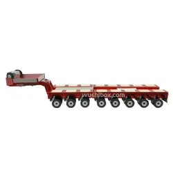 Hydraulic 8-axle low bed trailer with swing axle 1:14