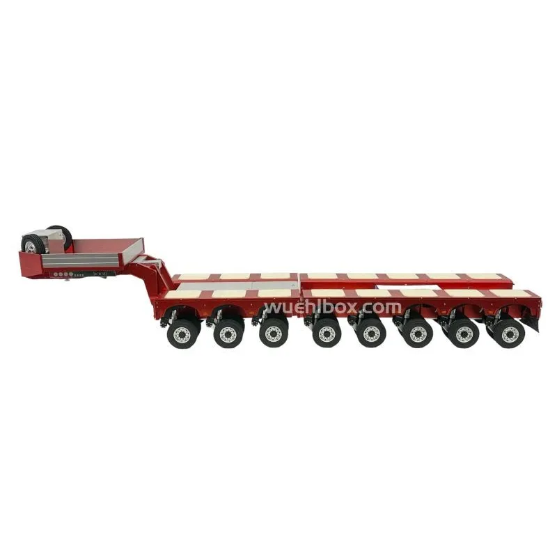 Hydraulic 8-axle low bed trailer with swing axle 1:14