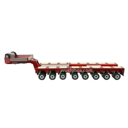 Hydraulic 8-axle low bed trailer with swing axle 1:14