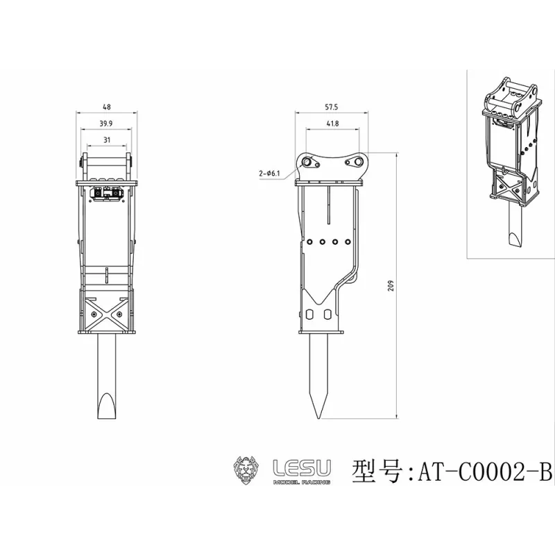 Lesu Hydraulik Abbauhammer 1:14