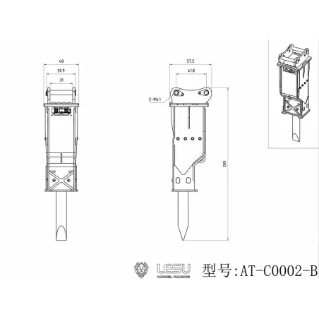 Lesu Hydraulik Abbauhammer 1:14