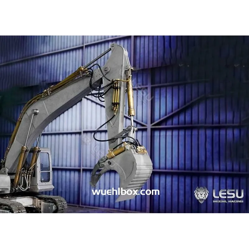 RC Bagger Lesu Hydraulischer Greiflöffel 1:14