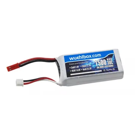 2S 7,4 V 1500mAh Lipo Batterie JST Stecker