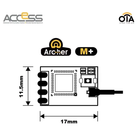 FrSky 2,4 GHz ACCESS Archer M+ Mini-Empfänger