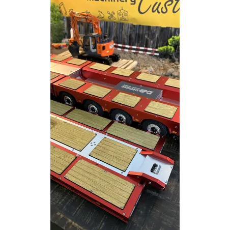 Holzauflagen Set für den 8-Achs Tiefbettauflieger
