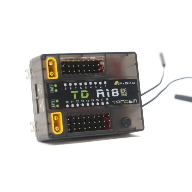 FrSky 2.4G 900M Tandem Dual-Band Receiver TD R18 Receiver with 18CH Ports