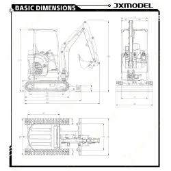 RC Hydraulik Mini Bagger JX E20 V2