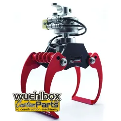 Wood grabber / wood tongs made of metal hydraulic