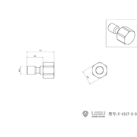 Lesu Verschlusskappe Hydraulik Schnellkupplung