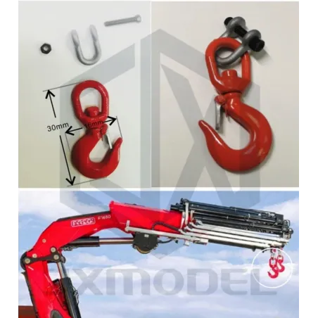 Crane hook rotatable 1:14