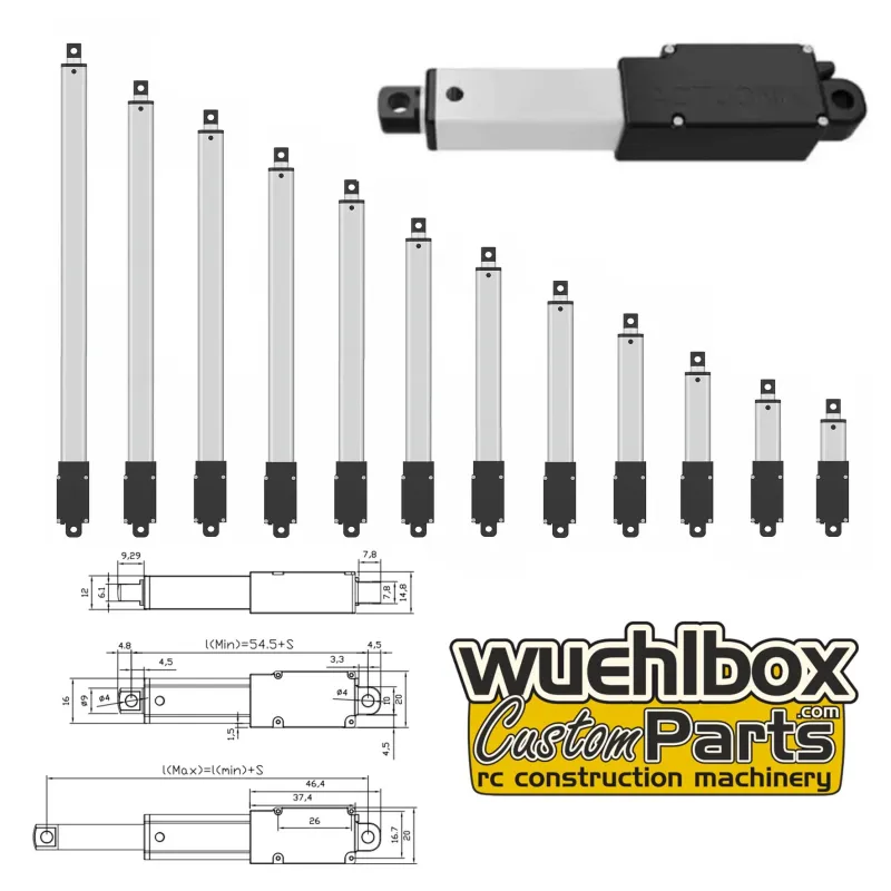 Linear actuator LA-T8 6V 188N