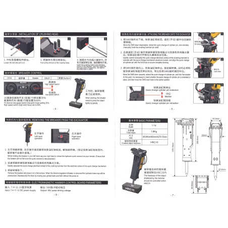 Meiselhammer elektrisch aus Metall Kabolite 970