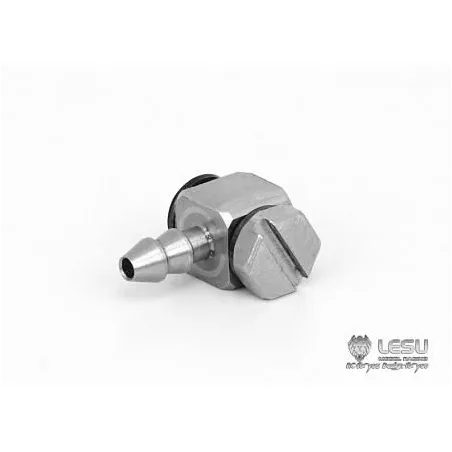 Lesu Stecknippel 90° M3 Gewinde, 2.7 mm Nippel