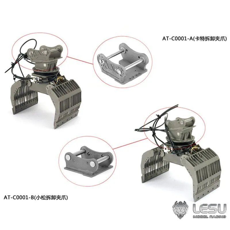 RC Bagger Lesu Sortiergreifer 1:14