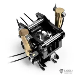 RC Bagger Lesu Tiltrotator mit Schnellwechsler 1:14