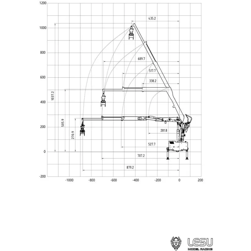 RC Excavator Lesu timber crane 1:14