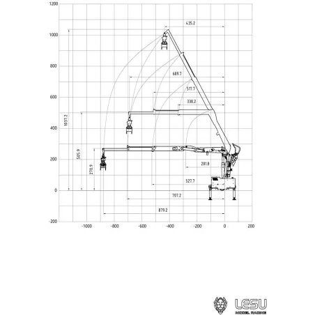 RC Excavator Lesu timber crane 1:14