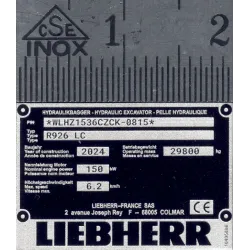 Nameplate made of aluminum Scale