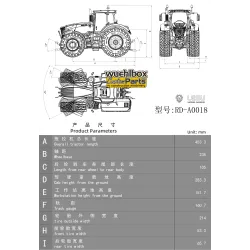 Lesu Traktor F1050 1:14 RTR