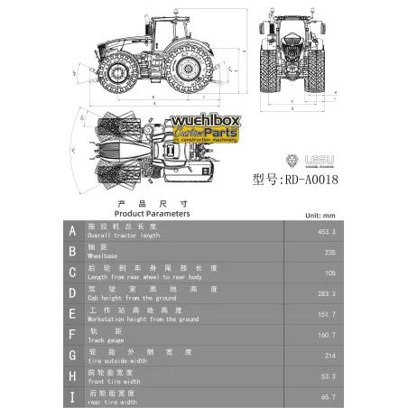 Lesu Traktor F1050 1:14 RTR
