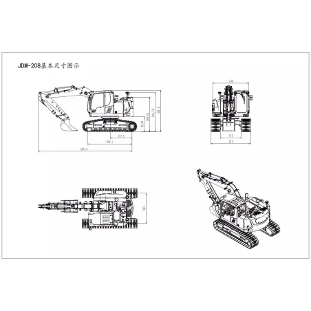 JDM 920 Vollmetall Kurzheck RC Hydraulikbagger 1:14 RTR