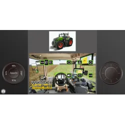 Widget und Modellspeicher FrSky XE für den Lesu Traktor F1050 1/14