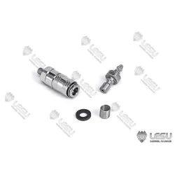 Lesu Hydraulik Schnellkupplung, Nippel 3 mm Schlauch, Muffe M3 Gewinde