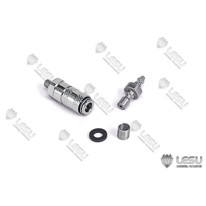 Lesu Hydraulik Schnellkupplung, Nippel 3 mm Schlauch, Muffe M3 Gewinde