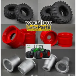 Double wheel set for Lesu F1050 tractor 1:14 RTR